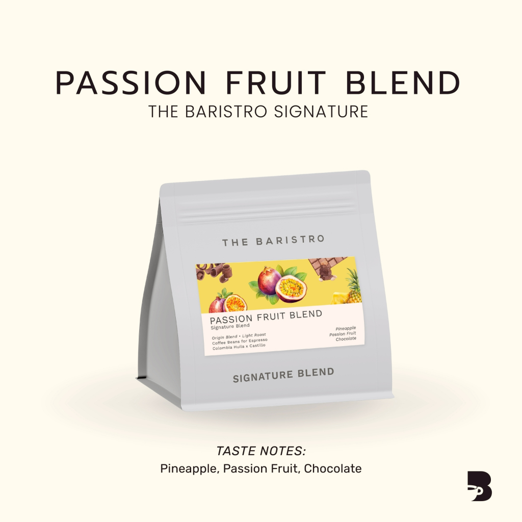 เมล็ดกาแฟ คั่วอ่อน - Passion Fruit Blend The Baristro Signature