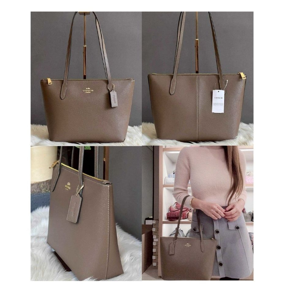 ของพร้อมส่งในไทย  จัดส่งแมส กระเป๋าสะพายไหล่ผู้หญิง   City Tote Bag in Crossgrain Leather (Style Cod
