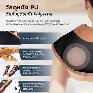 TOYOKI เครื่องนวดไหล่ ที่นวดไหล่ นวดหลัง ทุบไหล่ เครื่องนวดไฟฟ้า รุ่น LC-Q6606-B
