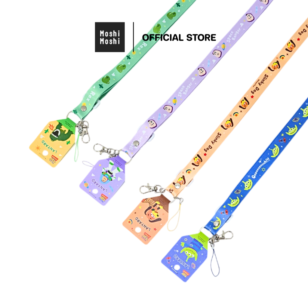 Moshi Moshi สายคล้องคอ สายห้อยบัตร ลาย Toy Story ลิขสิทธิ์แท้จาก Disney รุ่น 6100008507-8510