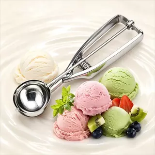 ที่ตักไอศครีม ที่ตักผลไม้ 3ขนาด เส้นผ่าศูนย์กลาง 4 / 5 /6cm ICE CREAM SCOOP วัสดุสแตนเลส แข็งแรงทนทาน