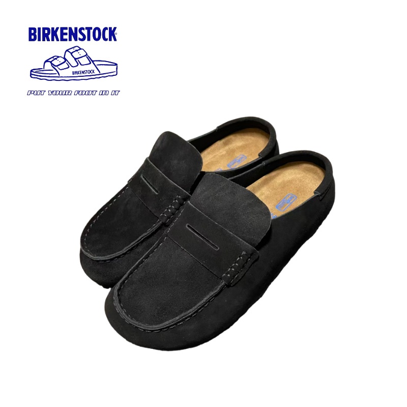 ☑ ของแท้ 100% Birkenstock Naples Wrapped Black Mueller slippers