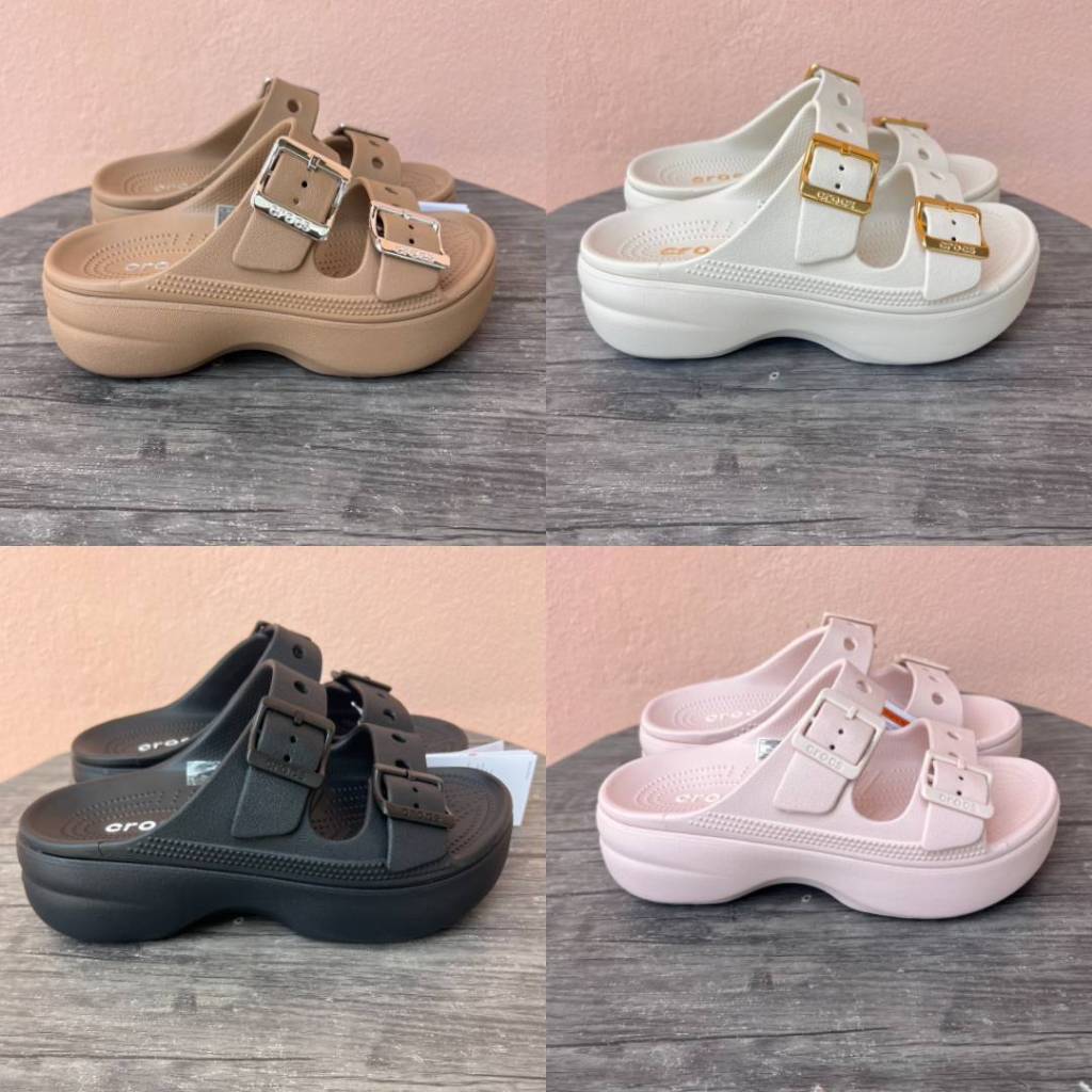 Platform Slide แบบมาใหม่ลาสุด รองเท้าหัวโตผู้หญิ่ง เบาและนี่มใส่สวยสบายเท้ามาก พร้มส่งในไทย