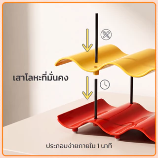 ที่วางขวดน้ํา 2/3/4 ชั้น ช่องใส่ขวดน้ำ วางซ้อนกันได้ ที่วางขวดไวน์ ชั้นวางแก้วอเนกประสงค์