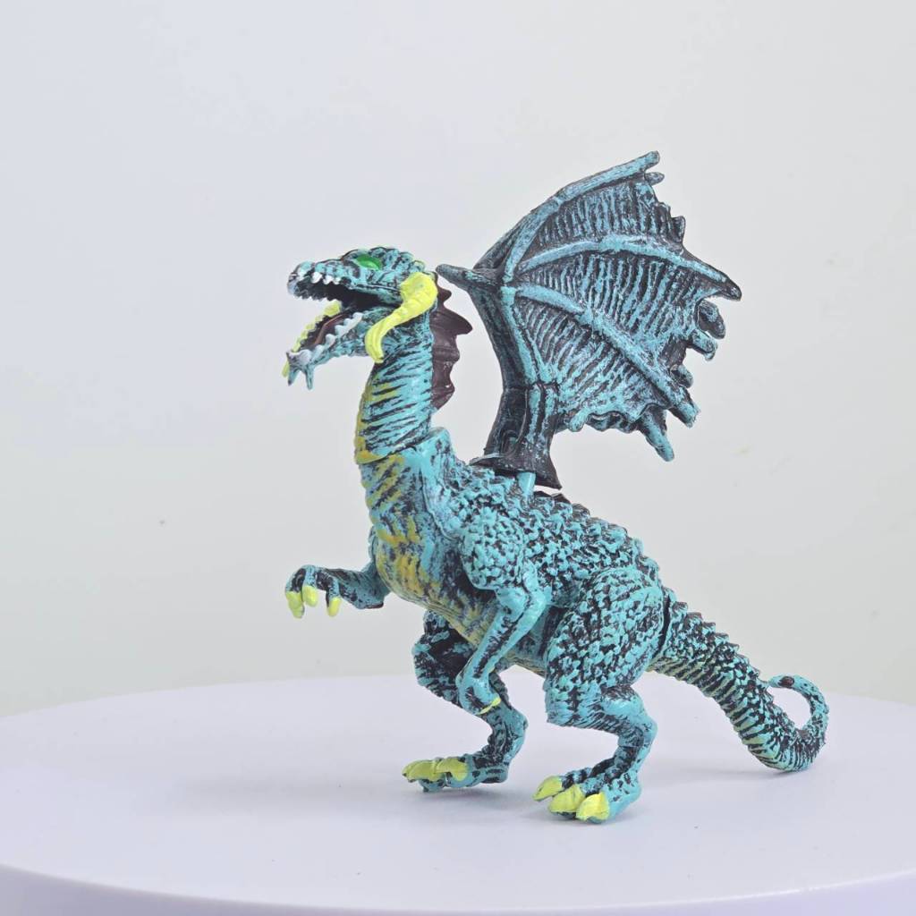 Dragon Kingdom Figure Assembled 3D Dragon Selection Water Dragon โมเดล ฟิกเกอร์ มังกร สีฟ้า/เขียว ถอ