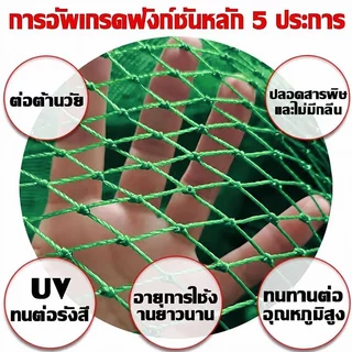 【ของขวัญฟรี】ตาข่ายล้อมไก่ ยาว100/50/20เมตร ตาข่ายกันนก ตาข่าย มุ้งไก่ชน รั้วตาข่าย ตาข่ายถักปม ดางล้อมไก่