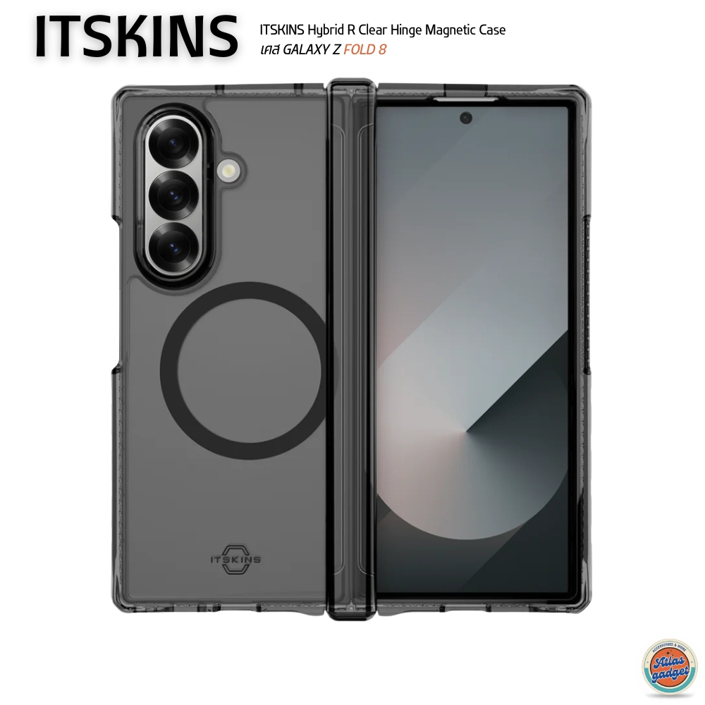ITSKINS Hybrid R Clear Hinge Magnetic Case - เคสสำหรับ Galaxy Z Fold 8 Ultra