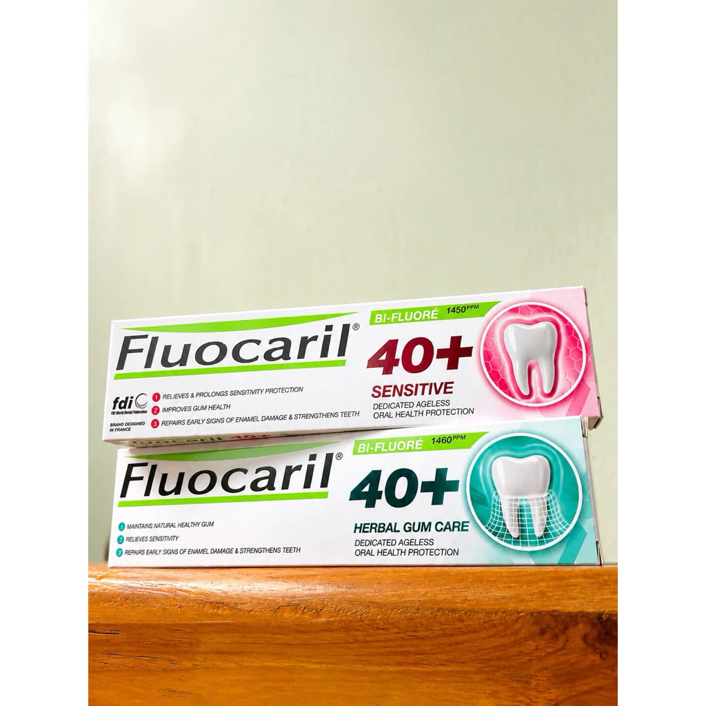 Fluocaril ฟลูโอคารีล ยาสีฟันสำหรับคนวัย 40+ 160 กรัม