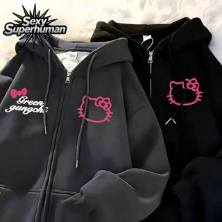 เสื้อสเวตเตอร์แจ็คเก็ตมีฮู้ด Unisex ใส่คู่กับแฟนได้ เนื้อผ้านุ่ม ใส่สบาย หน้าหนาวนี้ต้องมี