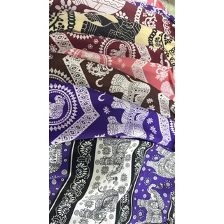 ชุดลายช้างเด็ก ชุดเสื้อแขนสั้น กางเกงขายาวลายช้าง