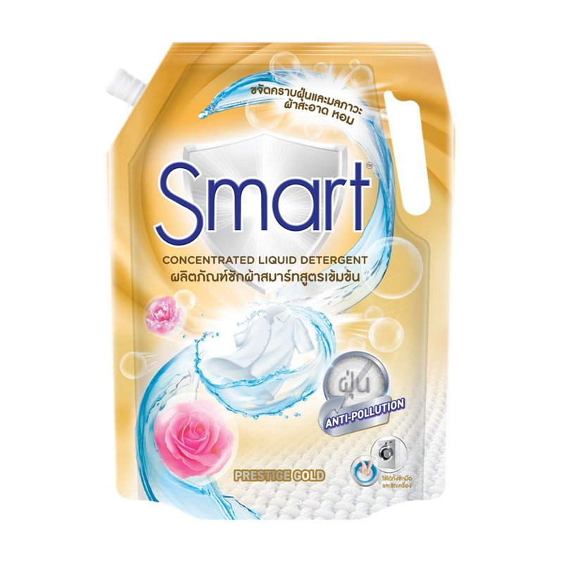 Smart สมาร์ท น้ำยาซักผ้า เพรซเชียส โกลด์ 1250 มล. 1 ถุง