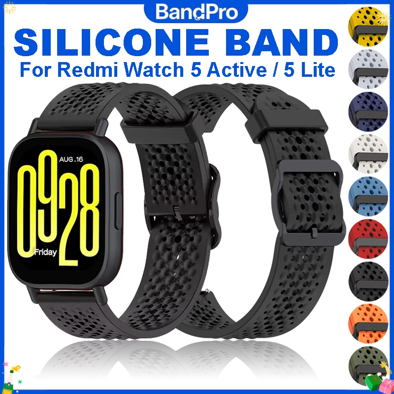 22 มม.ซิลิโคนสําหรับ Redmi Watch 5 Active 5 Lite สมาร์ทวอท์ชสําหรับ Xiaomi Redmi Watch 3 Active 3 Lite สายรัดข้อมือสร้อยข้อมือ