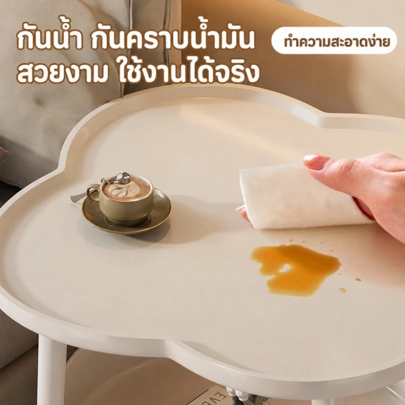 โต๊ะข้างโซฟา2ชั้น มินิมอล ชั้นวางของข้างโซฟา โต๊ะข้างเตียงขนาดเล็ก  สไตล์นอร์ดิก เคลื่อนย้ายได้ง่าย thumbnail 6