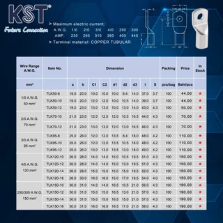 หางปลาทรงเยอรมัน หนาพิเศษ By KST รุ่น TLK Series
