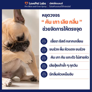 สเปรย์ดูแลผิวและขนสุนัขแมว ช่วยปลอบประโลมผิว ลดคันและกลิ่นไม่พึงประสงค์ 100 มล.