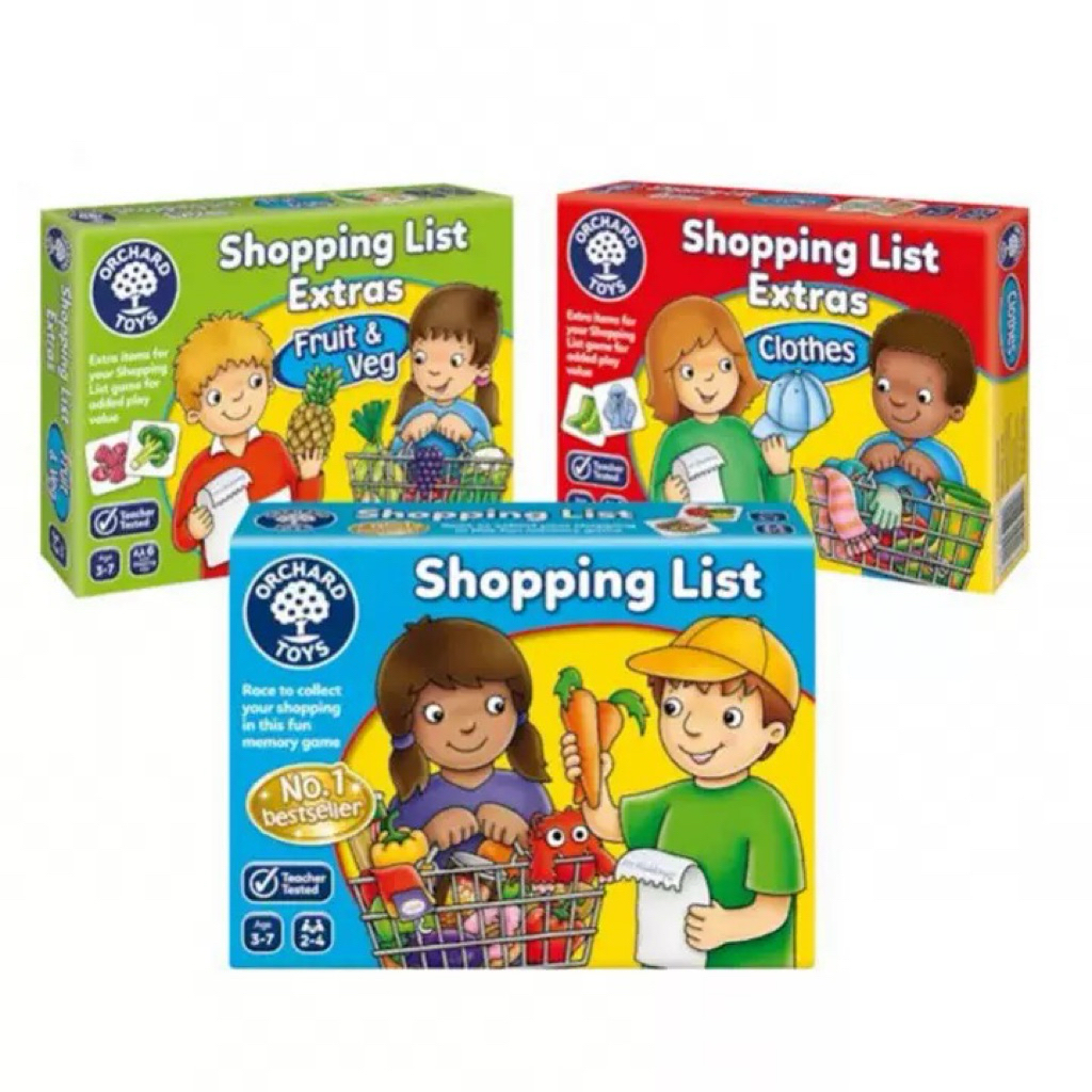 [ของแท้] Orchard Toys - Shopping List & Extras บอร์ดเกมฝึกความจำยอดฮิต ชอปปิ้ง ซื้อของ ฝึกสมอง ความค