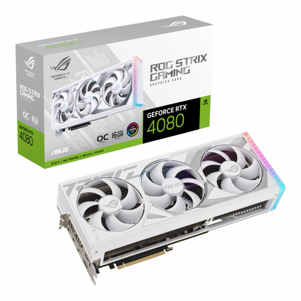ASUS ROG STRIX GEFORCE RTX 4080 16GB GDDR6X WHITE OC EDITION มือ2
