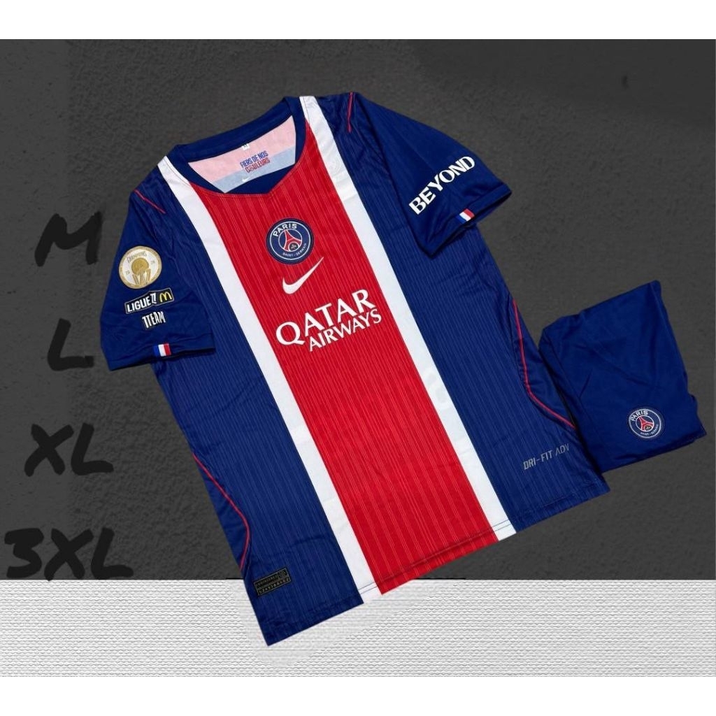 🌊ชุดบอล Mbappé อึมบาเป ใหม่ล่าสุด เสื้อพร้อมกางเกง