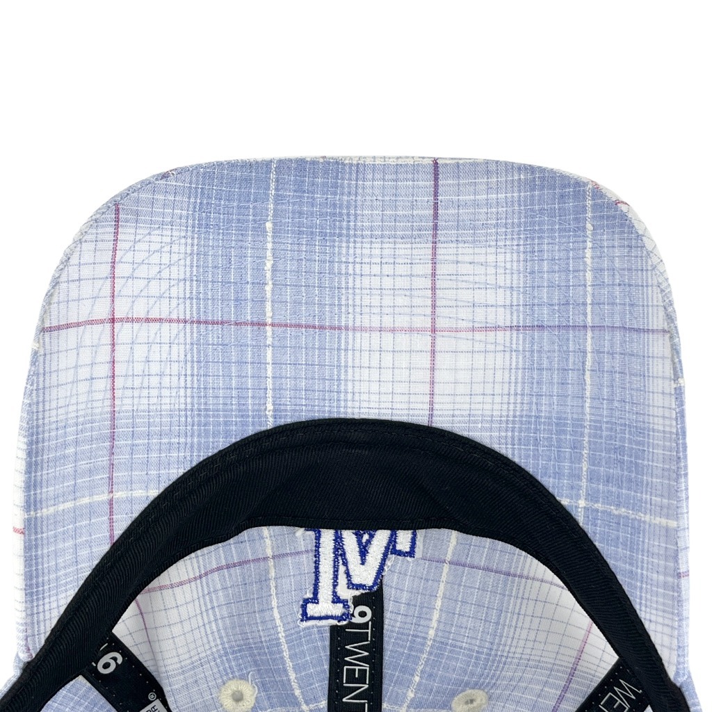 New Era قبعة 9Twenty ‏New York Yankees Ombre Check — أزرق — صورة 8