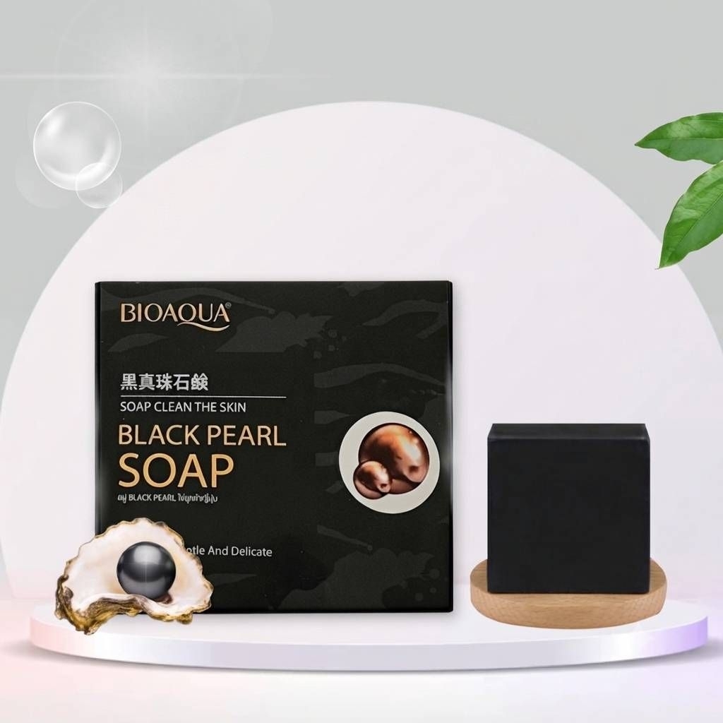 สบู่ไข่มุกดำ ( 3 ก้อน ) 55g ลดรอยดำและปัญหาผิว