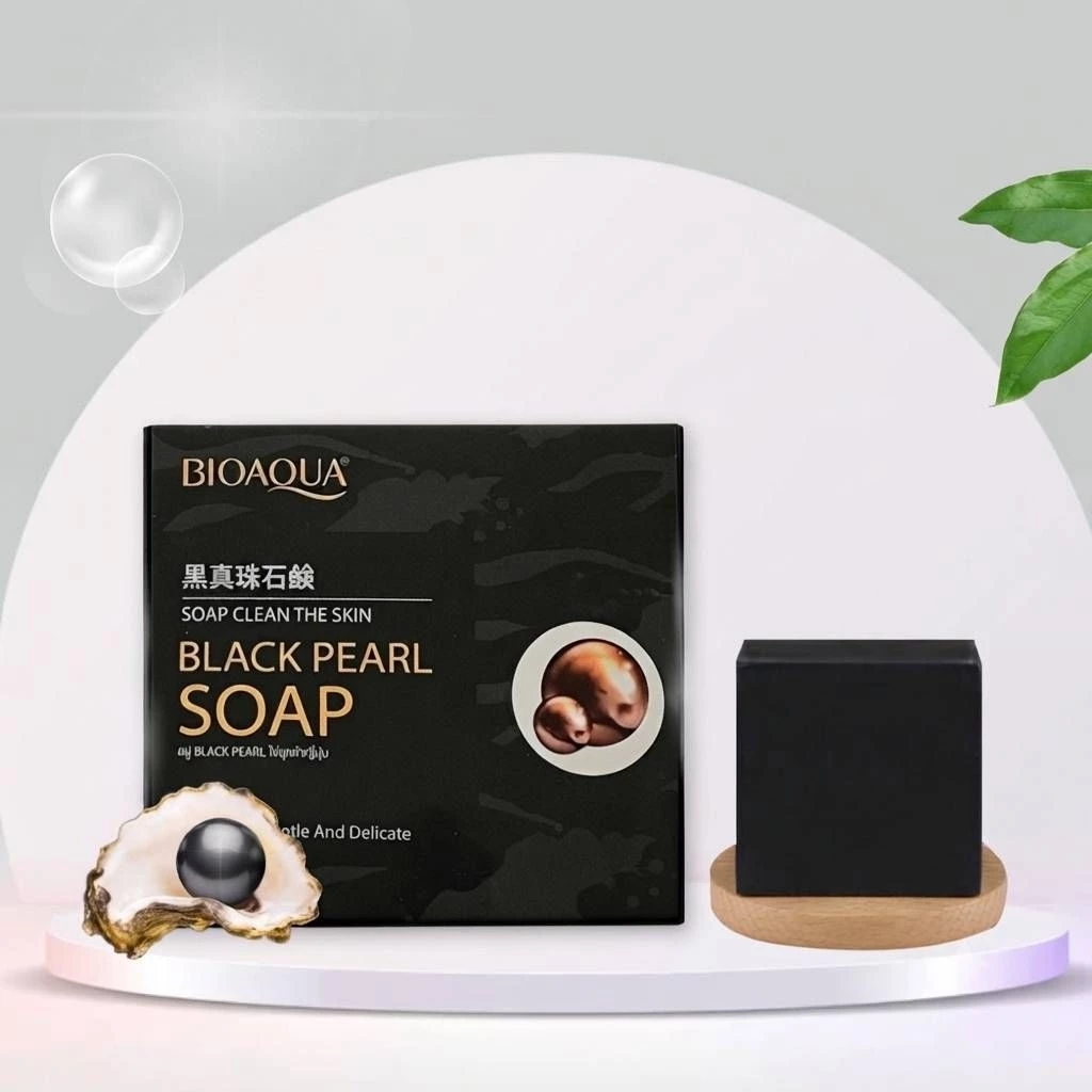 สบู่ไข่มุกดำ ( 3 ก้อน ) 55g ลดรอยดำและปัญหาผิว
