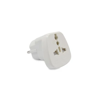 หัวแปลงปลั๊ก VEXXO ADAPTER 1 ช่องเสียบ 2 ขากลม (รองรับกำลังไฟ 3600 วัตต์)