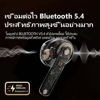 หูฟังบลูทูธสไตล์เรโทร รุ่นใหม่ 2026 เสียงระดับแผ่นเสียง ดีเลย์ 0 ไร้สัมผัส LED แสดงแบตฯ เรียลไทม์ มีของพร้อมส่ง