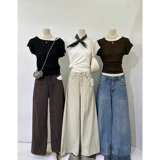 M2236 เสื้อแต่งเท็กซ์เจอร์น่ารักๆ ทรงสวยผ้ายืดหยุ่น แมทช์ง่าย ใส่สบาย