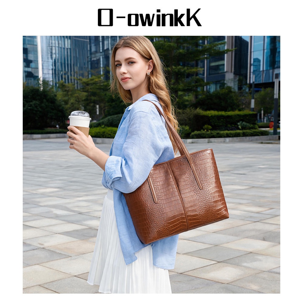 O-owinkK กระเป๋าถือสะพายไหล่ผู้หญิง รุ่นใหม่ จุของเยอะ
