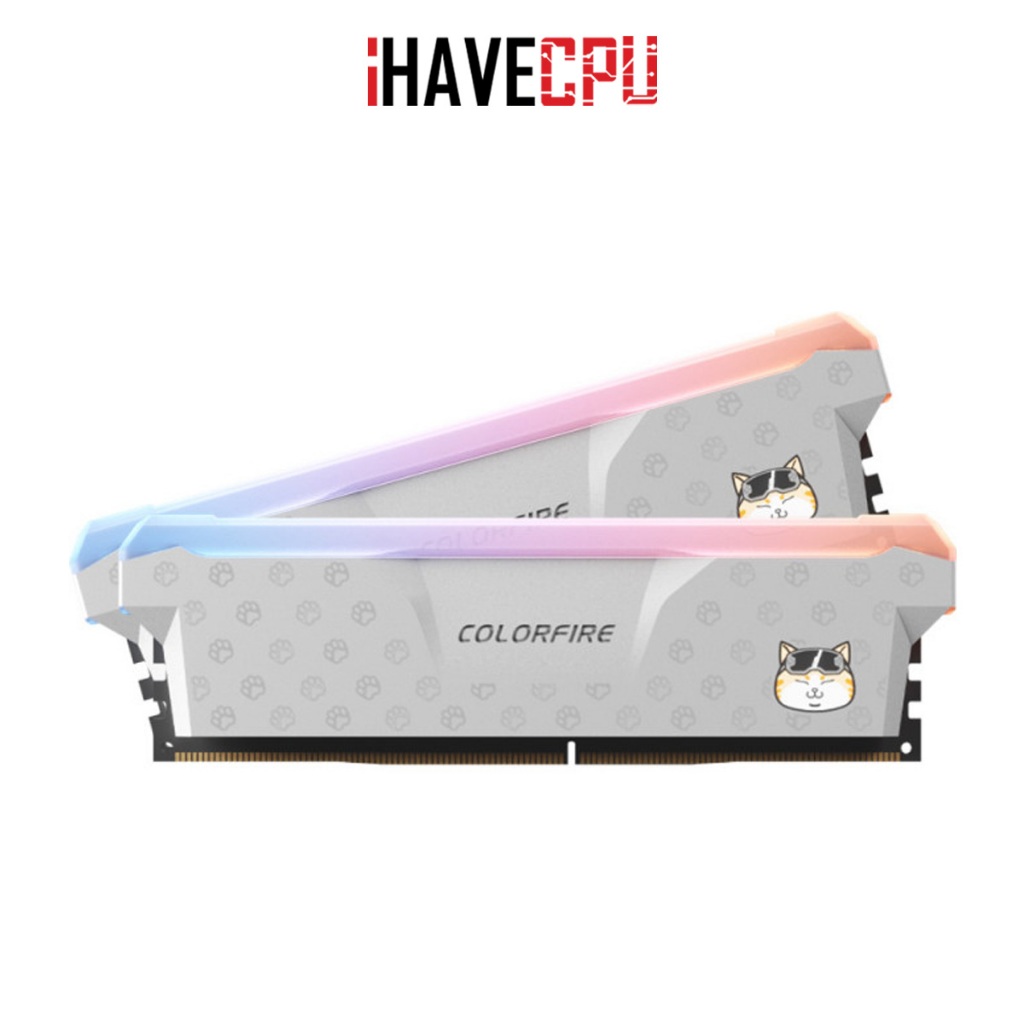 แรม (ram) iHAVECPU COLORFIRE MEOW 32GB (16x2) DDR5 6000MHz (RAM-CLF-MEWD516G6)