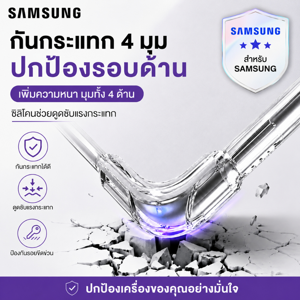 เคสใสกันกระแทก Samsung Galaxy A04S A72A52s A72 A32 A22 A42 A