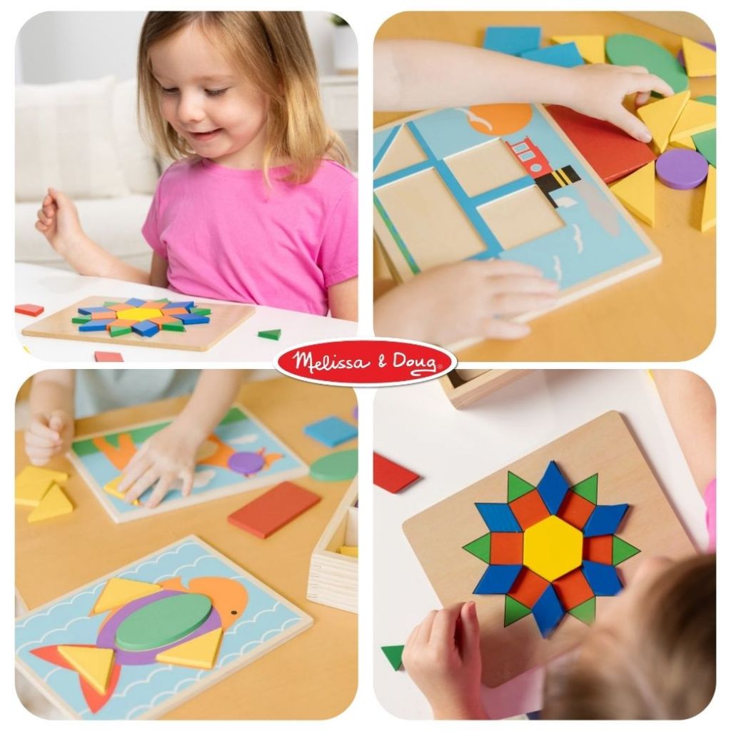 Melissa & Doug لعبة تانغرام أشكال هندسية 10 أنماط — صورة 7