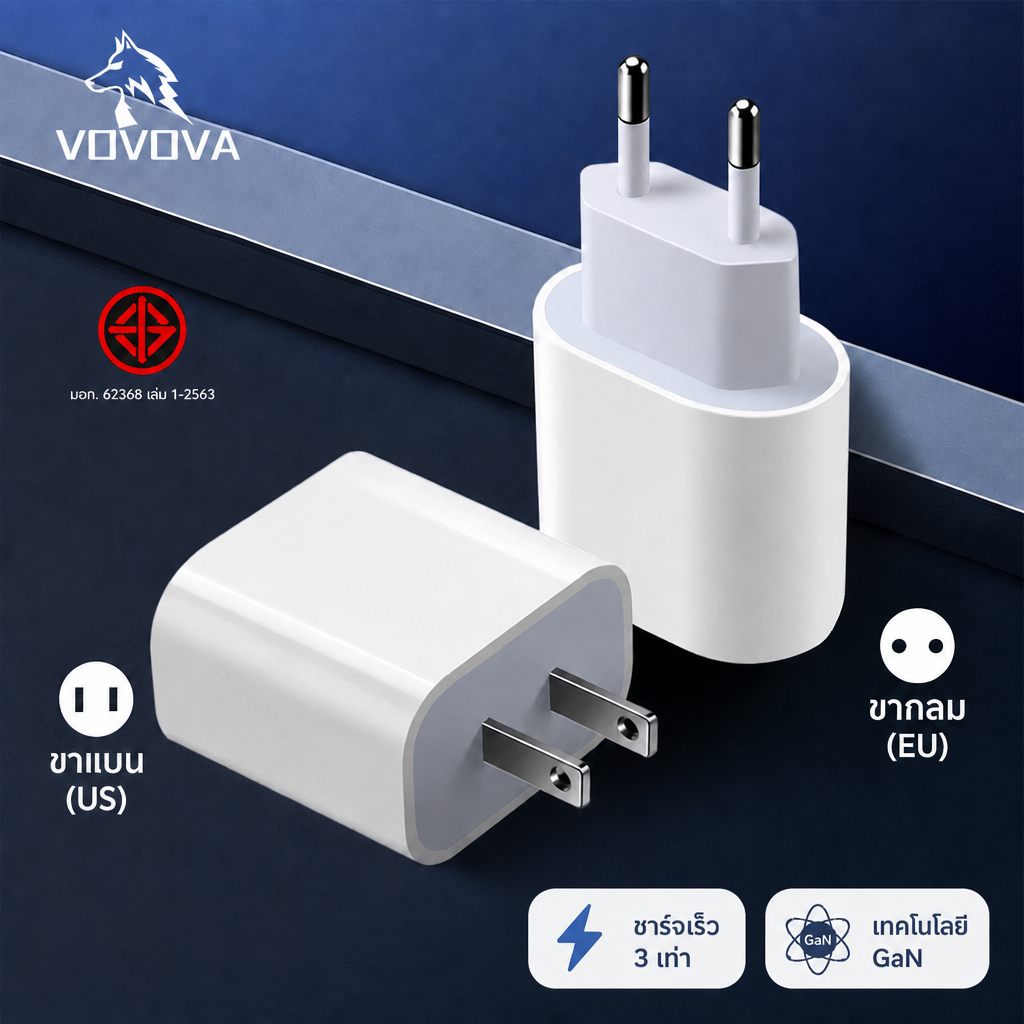 หัวชาร์จ PD 20W GaN A4X ที่ชาร์จ USB C Fast Charger อะแดปเตอร์ สำหรับIP17 IP16 IP15 IP14 IP13 IP12