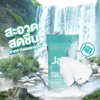Jabs x BELLYGOM Mineral Wipes ทิชชู่เปียก สูตรน้ำแร่ธรรมชาติ 10 แผ่น (แพ็คโปรโมชั่น 1 แถม 1) x12