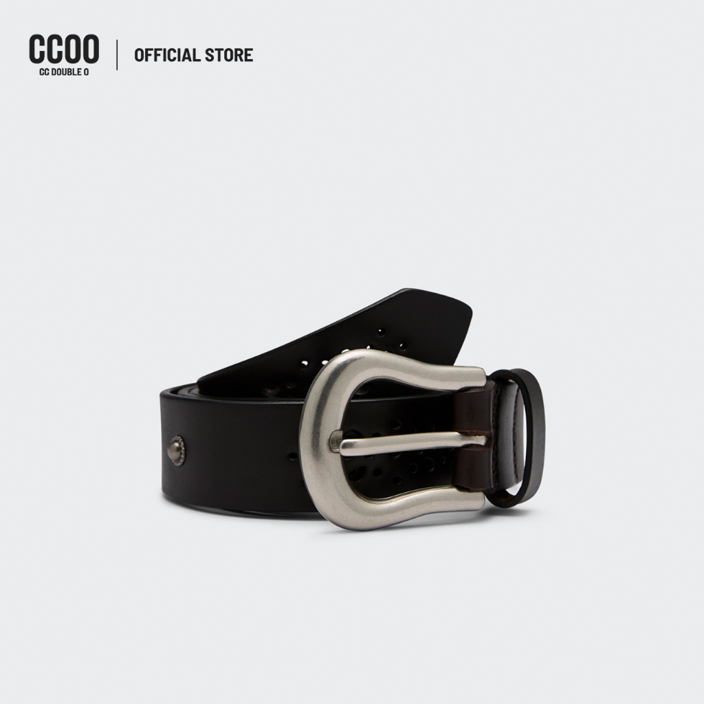 CC DOUBLE O STUDDED BELT ผู้ชาย เข็มขัดตกแต่งหมุด รุ่น O26WAMA017 (AW26 #P1)