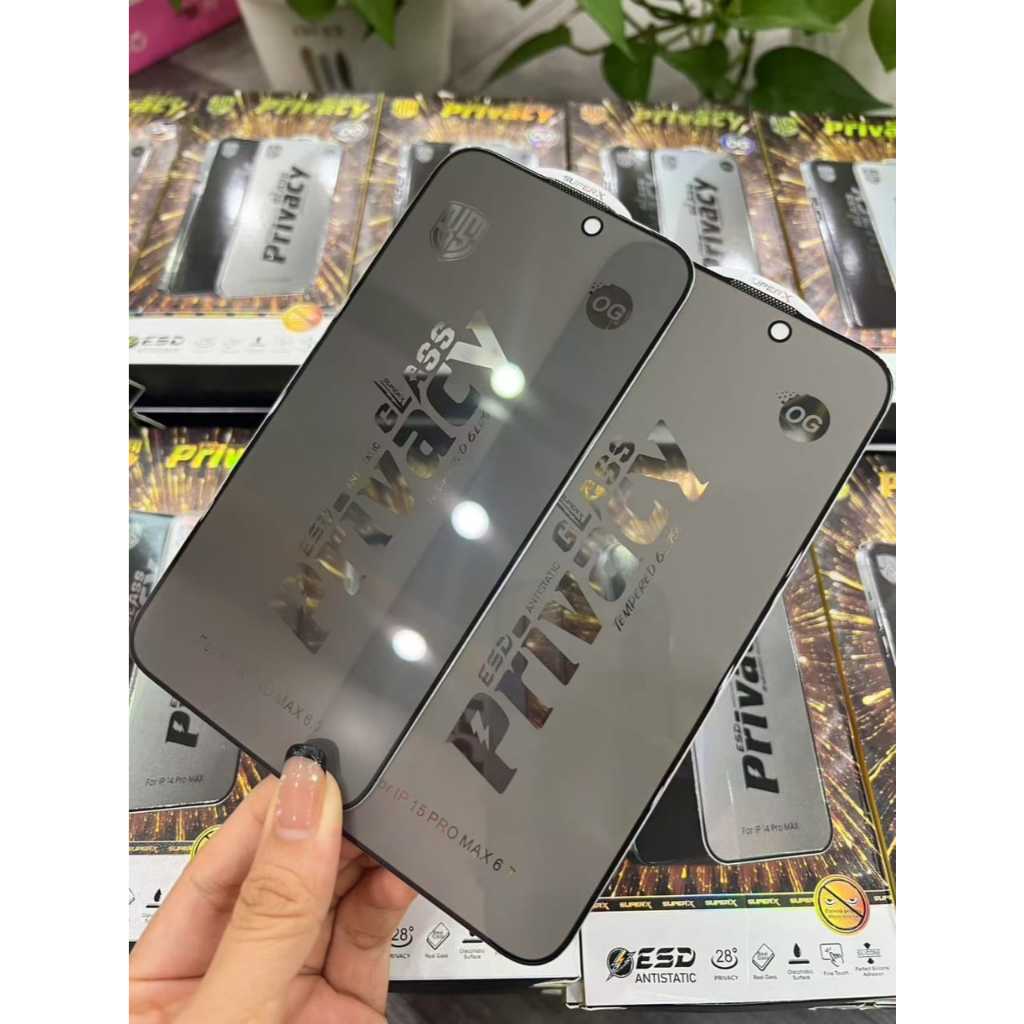 ฟิล์มกระจกกันมอง Super-X OG Privacy ESD Glass ฟิล์มกันเสือก ป้องกันการแอบดู เคลือบสารกันไฟฟ้าสถิต ติดง่าย ฝุ่นไม่เกาะ