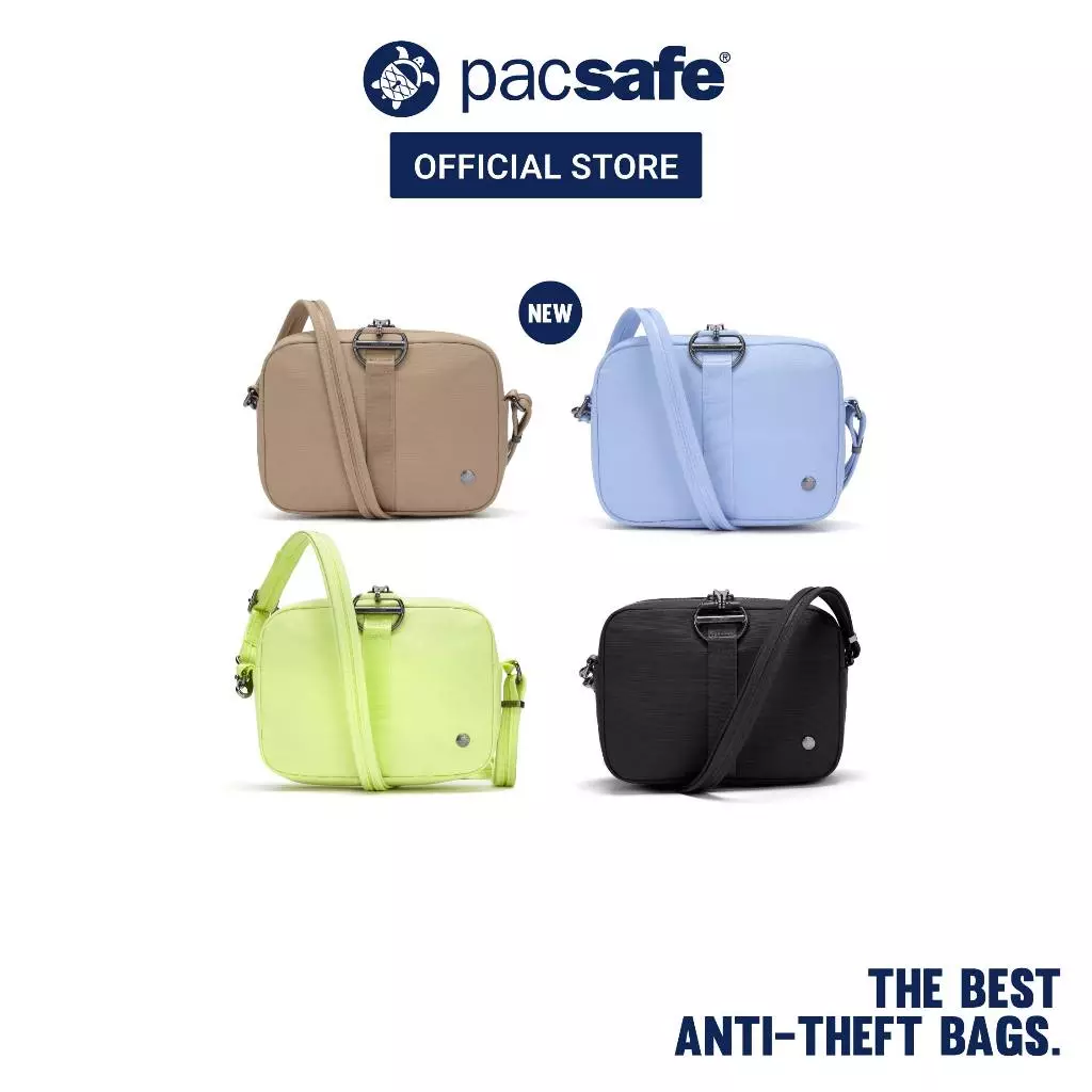 Pacsafe CX Anti-Theft Square Crossbody กระเป๋ากันขโมย กระเป๋าสะพายข้าง สำหรับเดินทางและใช้งานทุกวัน | Fits 8" Tablet