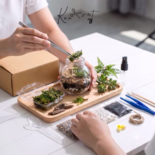 [ถูกที่สุด] ✿ ชุดจัดสวนขวด / Terrarium (DIY) *พร้อมอุปกรณ์เยอะที่สุด*