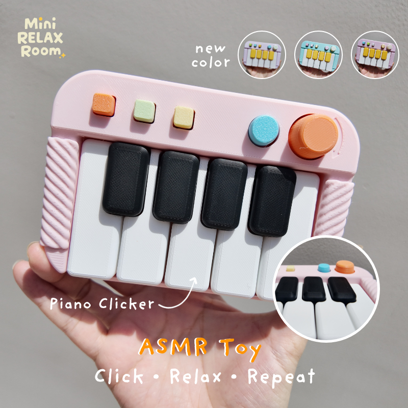 Piano Clicker ASMR Toy ของเล่นกดคลิก คลายเครียด Fidget Toy เสียงคลิกเพลิน ของเล่น ASMR พกพา ของขวัญน่ารัก