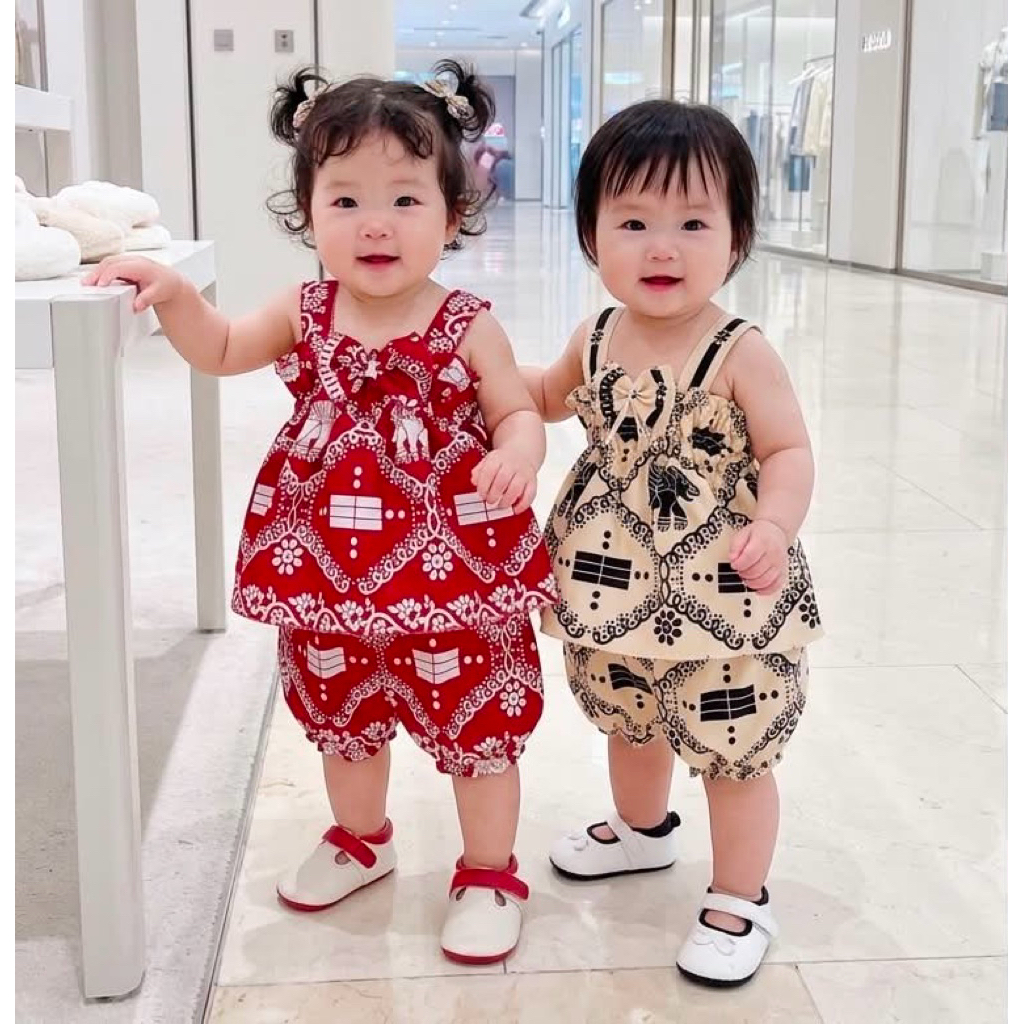 ชุดลายช้างเด็ก (รหัสD95) เสื้อ+กางเกง 3-12 เดือน หรือน้ำหนักประมาณ 3-9 กิโล สีสันสดใส ใส่สบายผ้าไม่ร้อน พร้อมส่งจากไทย