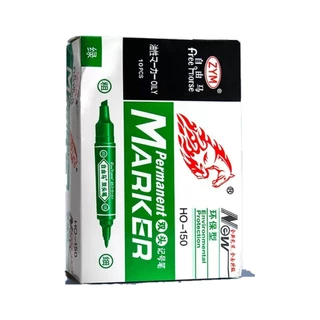 NEWALITECH ตราม้า ปากกาเคมี ปากกามาร์คเกอร์ 2 หัว Horse twin tip permanent marker