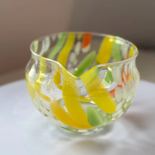 Hinagiku matcha handmade bowl, ชามแก้วมัทฉะ Hunagiku