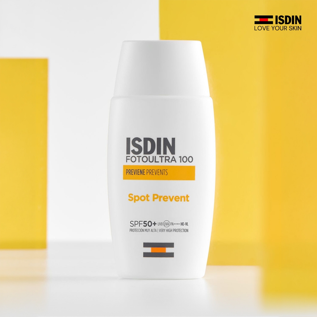 ISDIN FOTOULTRA 100 ISDIN SPOT PREVENT FUSION FLUID กันแดดเนื้อบางเบา เน้นป้องกันการกลับมาขึ้นซ้ำ ขอ