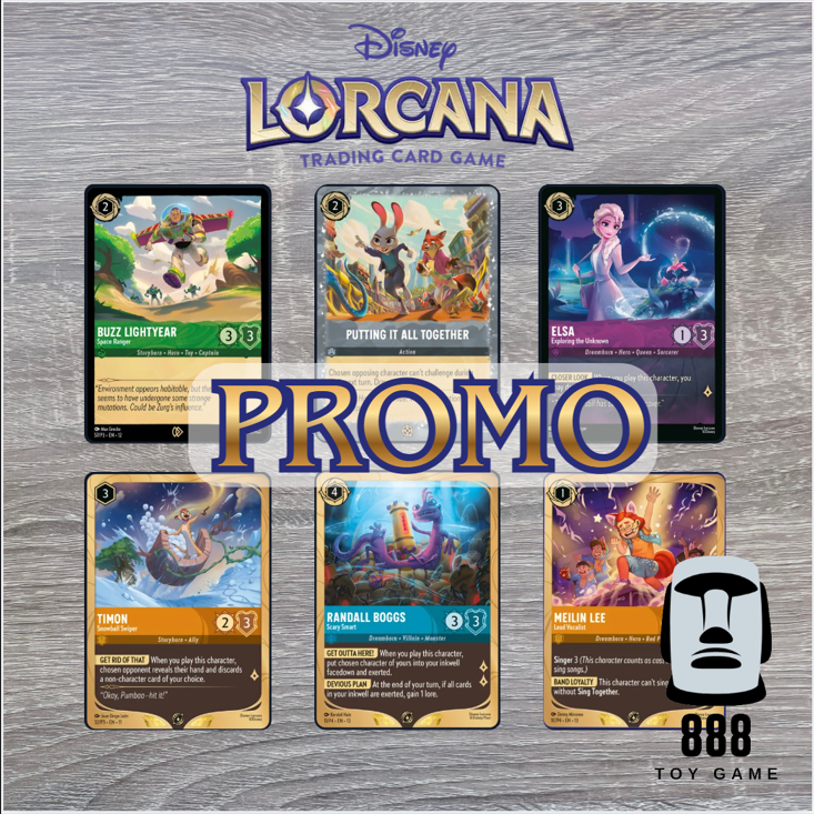 [Disney Lorcana TCG] รวมการ์ดโปรโม จากดิสนีย์ลอคาน่าการ์ดเกม ตั้งแต่ชุุดแรกจนถึงชุดล่าสุด [ร้านToyGame888]