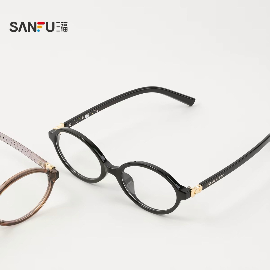 พร้อมส่ง/pre🎀 แว่นคิตตี้ แฟชั่น kitty glasses sanfu🍎3 กรอบ จากช็อปแท้💯