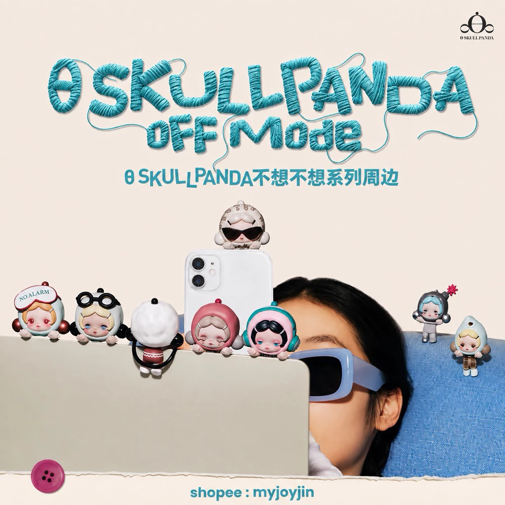 ( 📲 ; พร้อมส่งด่วนในไทย ) SKULLPANDA POP ATTACH Off Mode - ที่เกาะโทรศัพท์