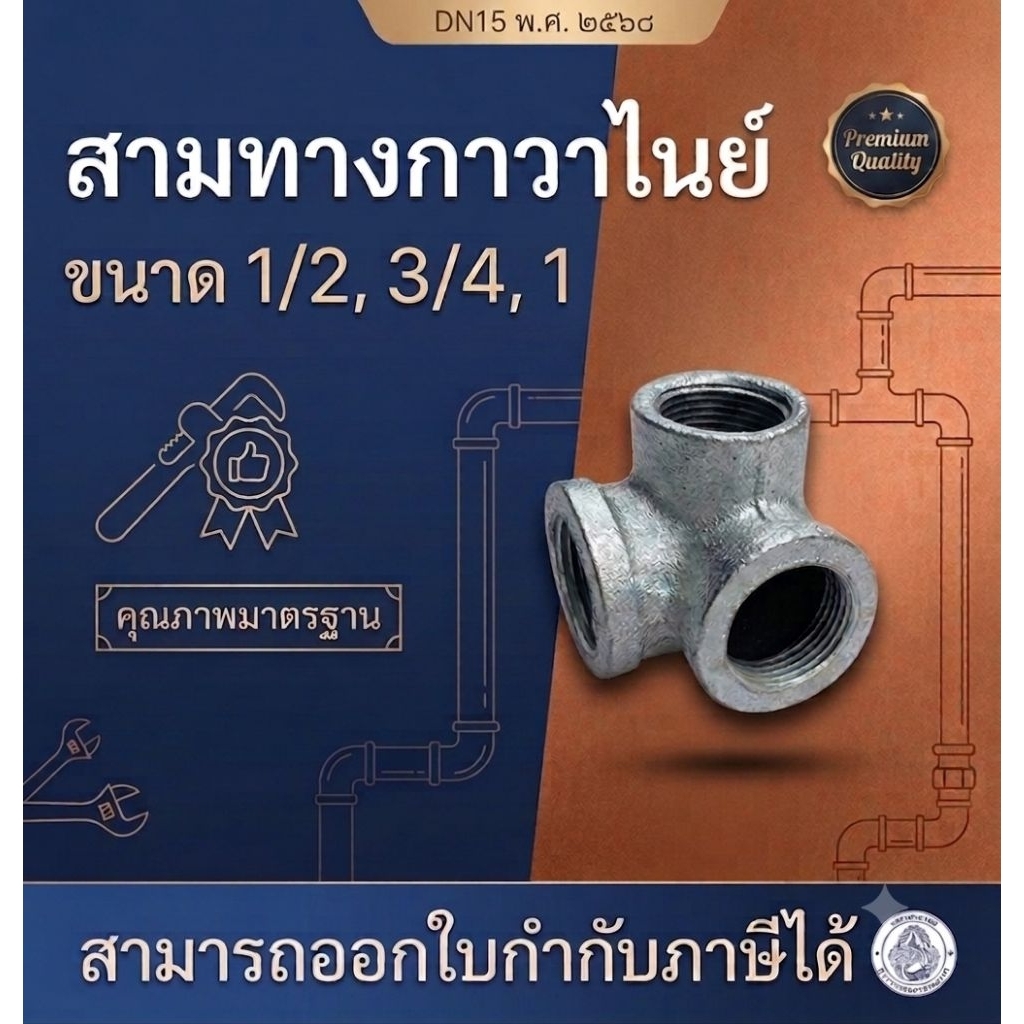 สามทางฉากเหล็ก สามตาฉากเหล็ก ทุกขนาด