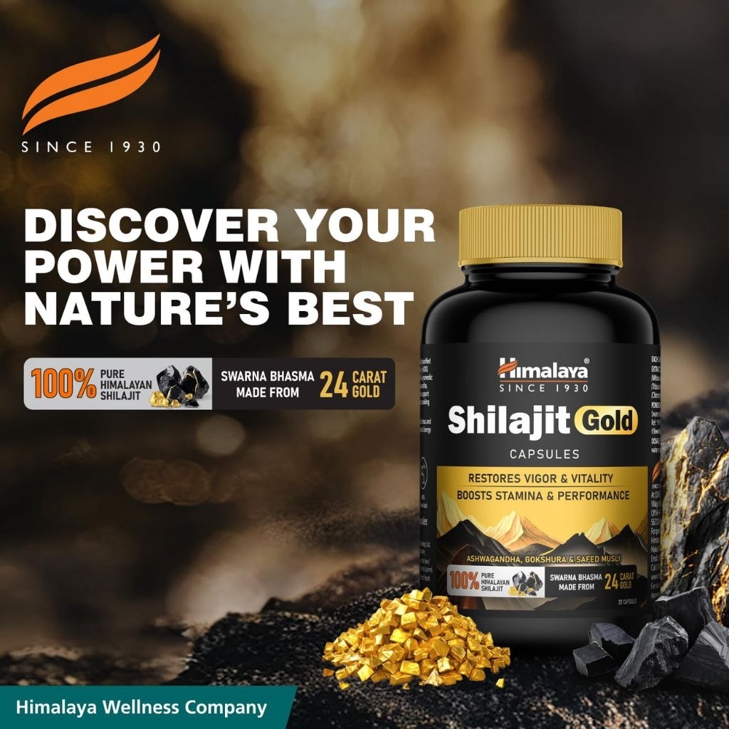 Himalaya Shilajit Gold Capsules (แคปซูลชิลาจิต โกลด์)