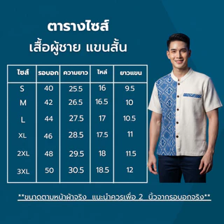 🎗เสื้อพื้นเมืองชาย ทูโทนลายขิด🎗