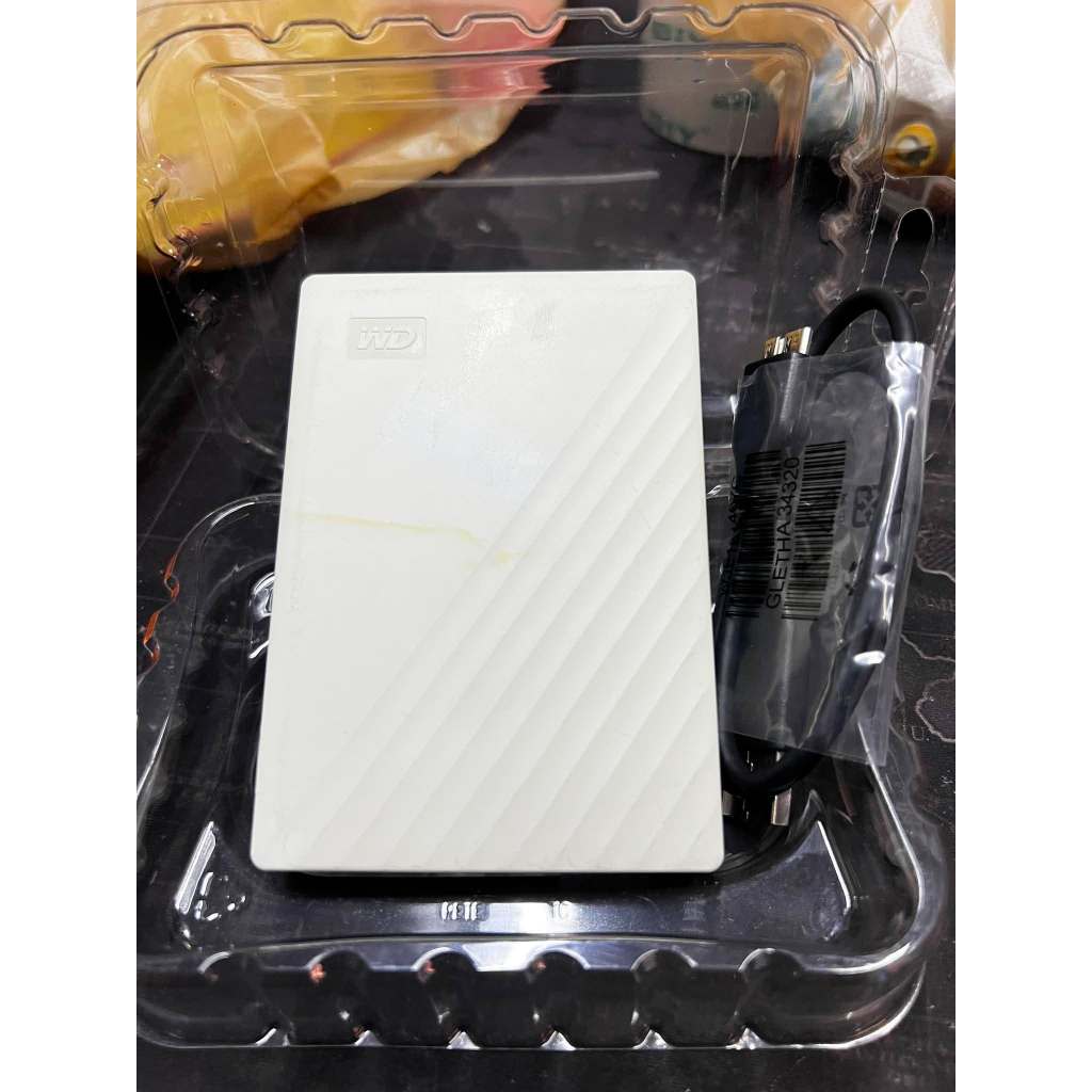 4 TB PORTABLE HDD (ฮาร์ดดิสก์พกพา) WD MY PASSPORT ULTRA (GOLD) ใช้งานปกติ ไม่มีกล่อง ประกันร้าน